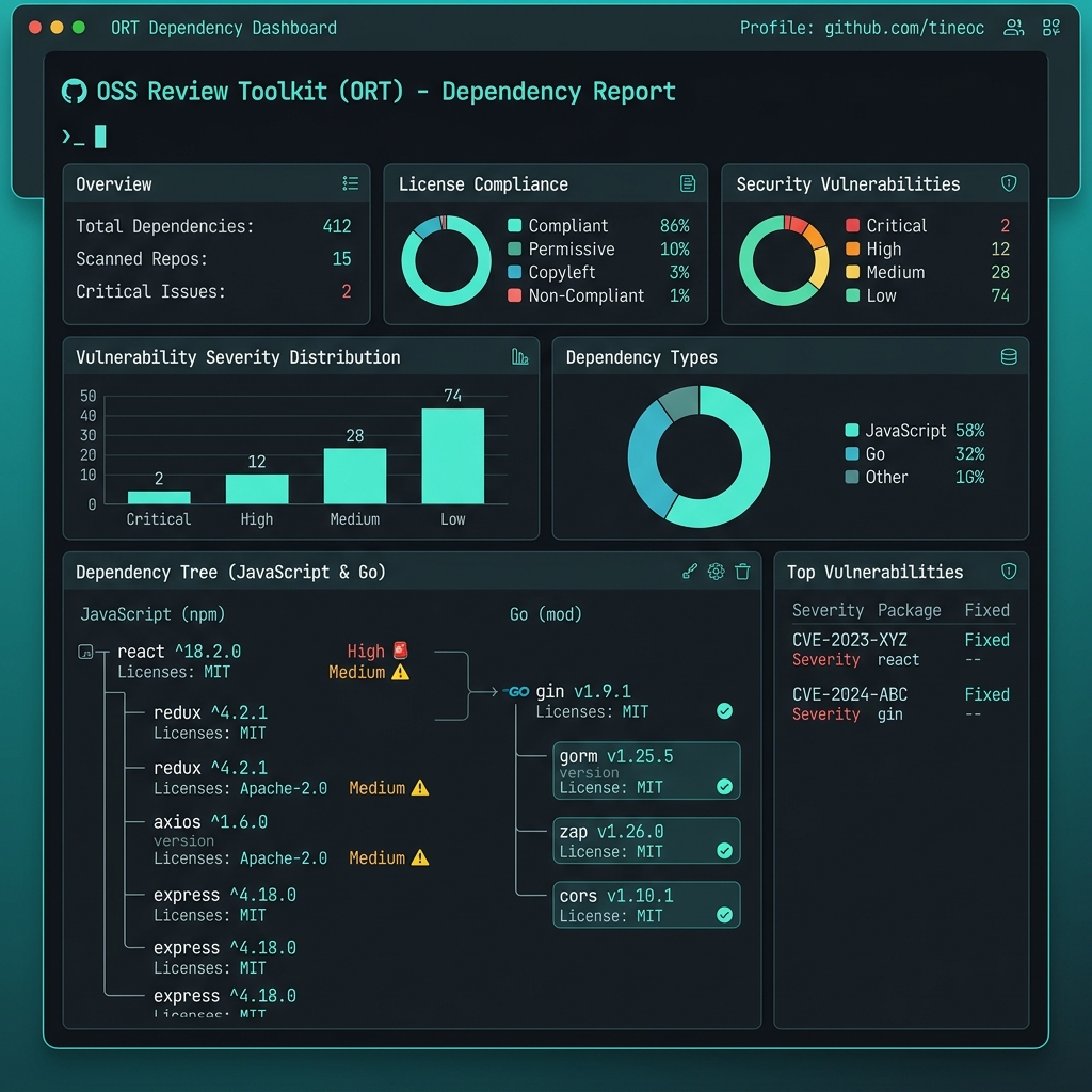 ORT Analyzer Report github.com/tineoc